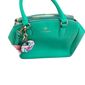 Nanette Lepore Green Shoulder Bag with Elegant Structure